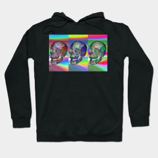 Aesthetic Triple Rainbow Crystal Skull ∆∆∆∆ Graphic Design/Illustration Hoodie